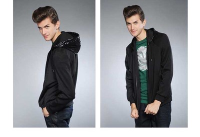 Balharbor保羅哈博男士休閑衛衣07WY0119 簡約黑色，舒適百搭